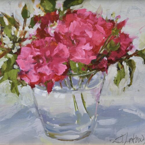 Pink Roses in a Glass II